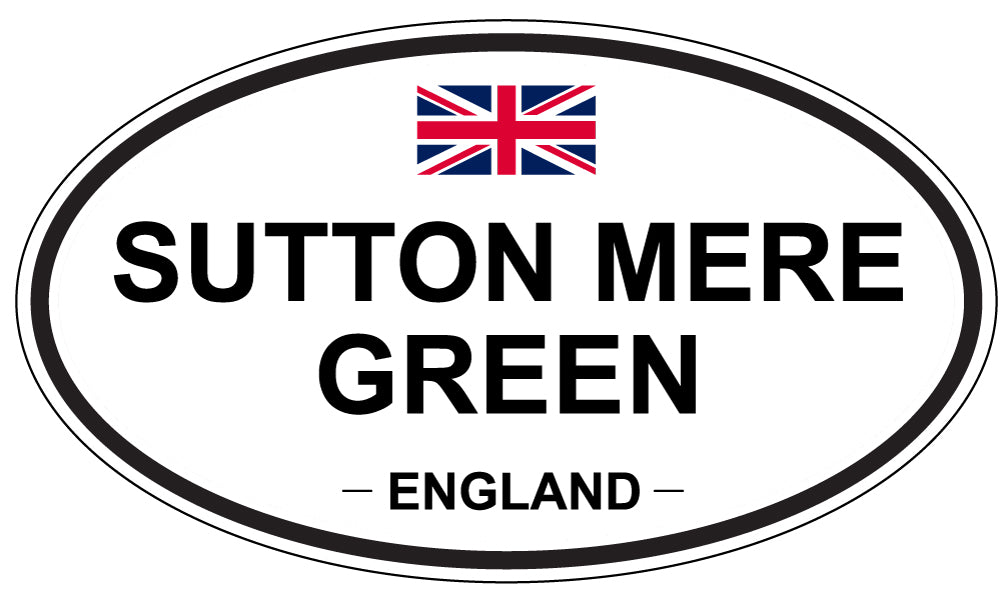 SUTTON MERE GREEN, England - Oval Magnet
