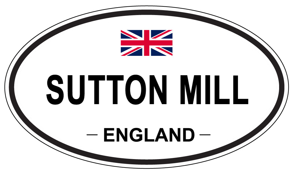 SUTTON MILL, England - Oval Magnet