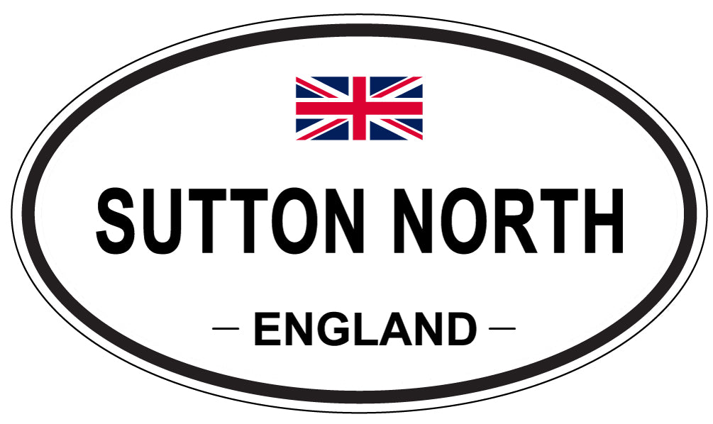 SUTTON NORTH, England - Oval Magnet