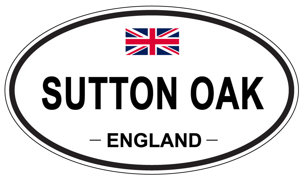SUTTON OAK, England - Oval Magnet