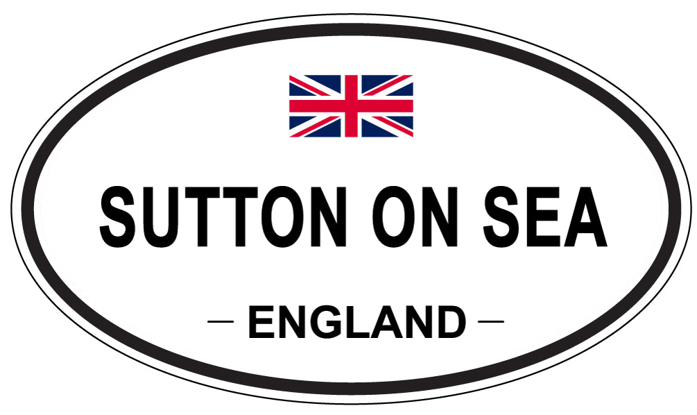 SUTTON ON SEA, England - Oval Magnet