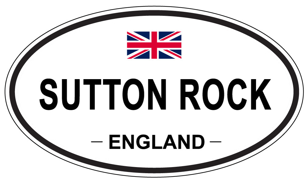 SUTTON ROCK, England - Oval Magnet