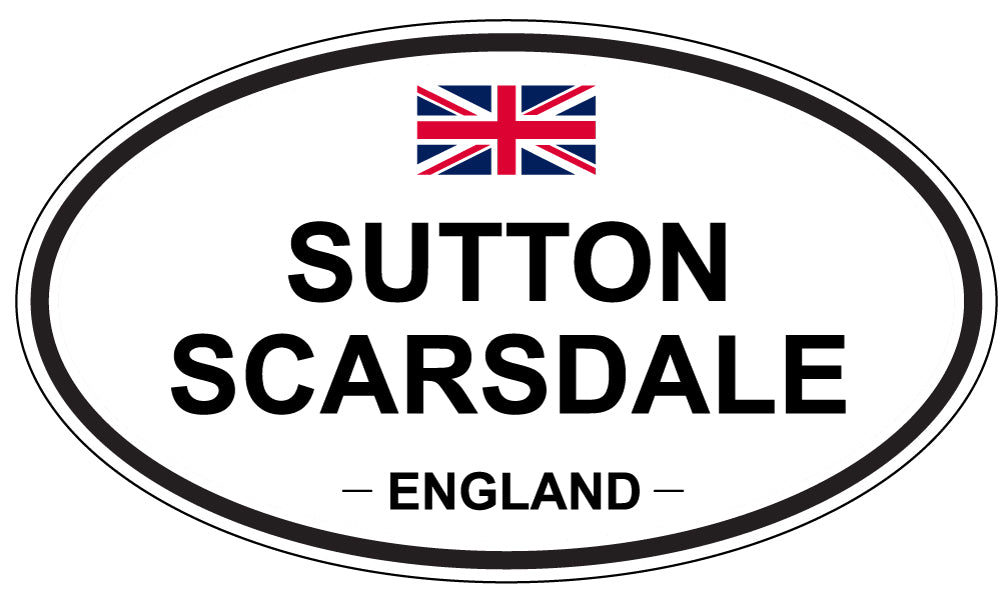 SUTTON SCARSDALE, England - Oval Magnet
