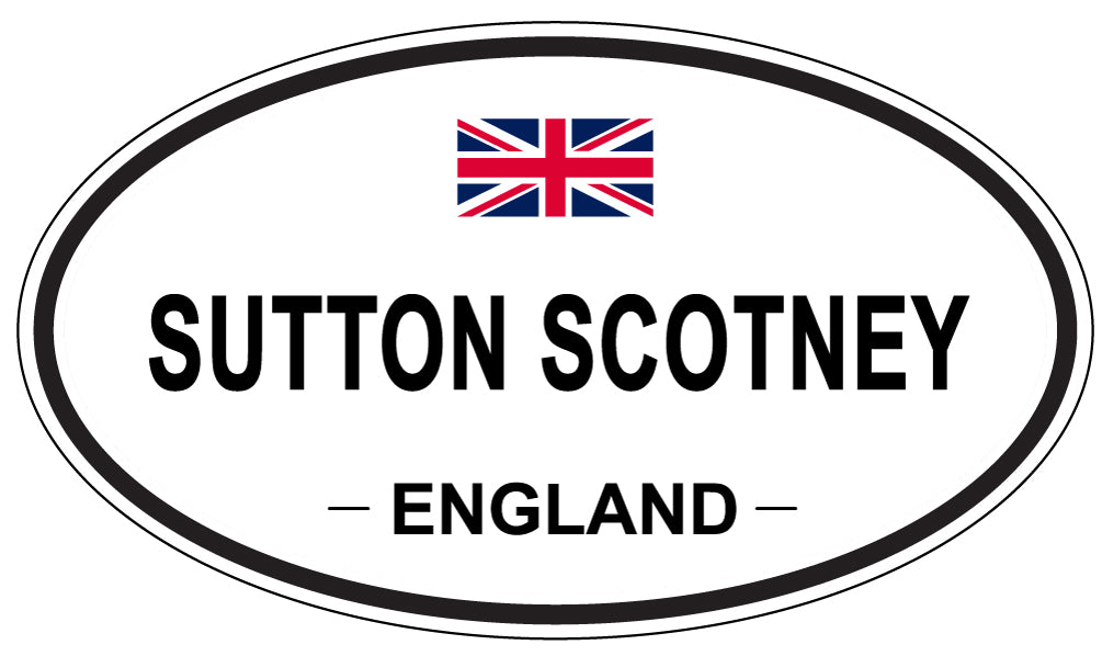 SUTTON SCOTNEY, England - Oval Magnet