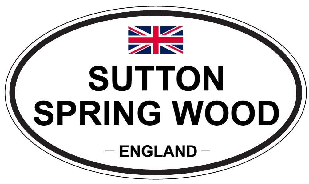 SUTTON SPRING WOOD, England - Oval Magnet