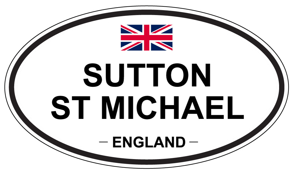 SUTTON ST MICHAEL, England - Oval Magnet