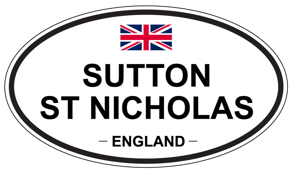 SUTTON ST NICHOLAS, England - Oval Magnet