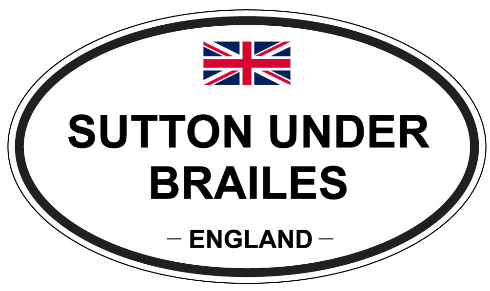 SUTTON UNDER BRAILES, England - Oval Magnet