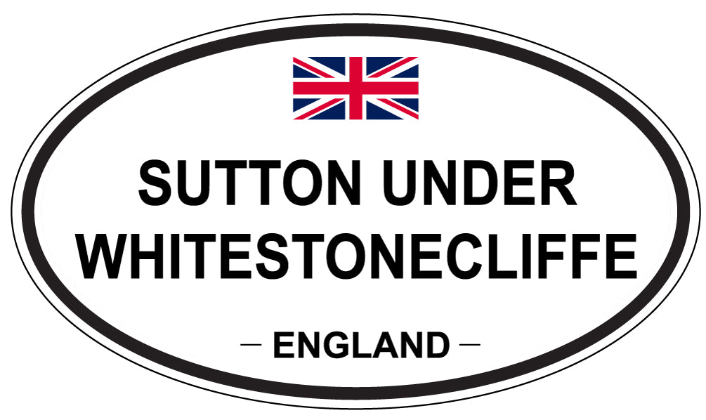 SUTTON UNDER WHITESTONECLIFFE, England - Oval Magnet