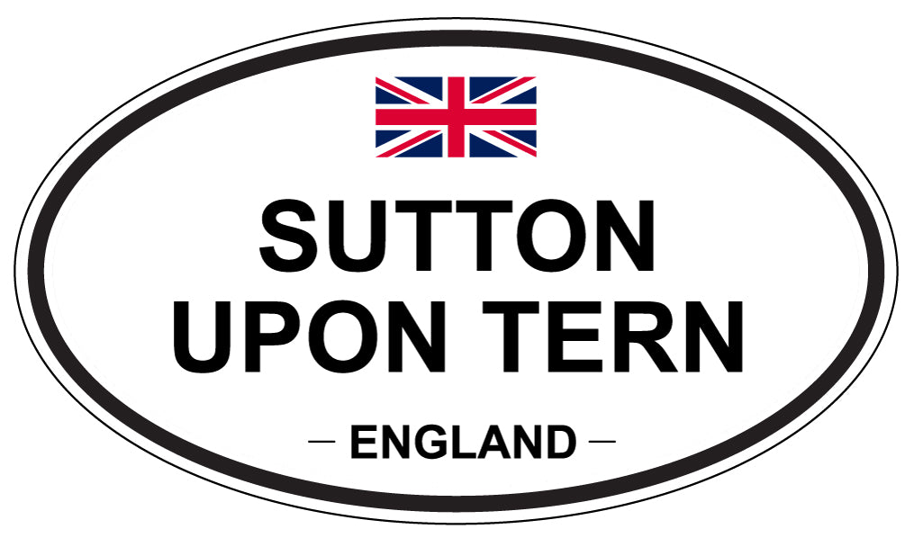 SUTTON UPON TERN, England - Oval Magnet