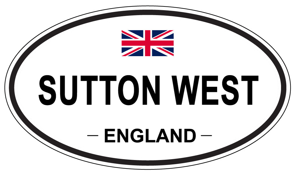 SUTTON WEST, England - Oval Magnet