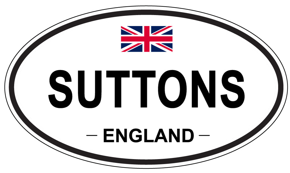 SUTTONS, England - Oval Magnet