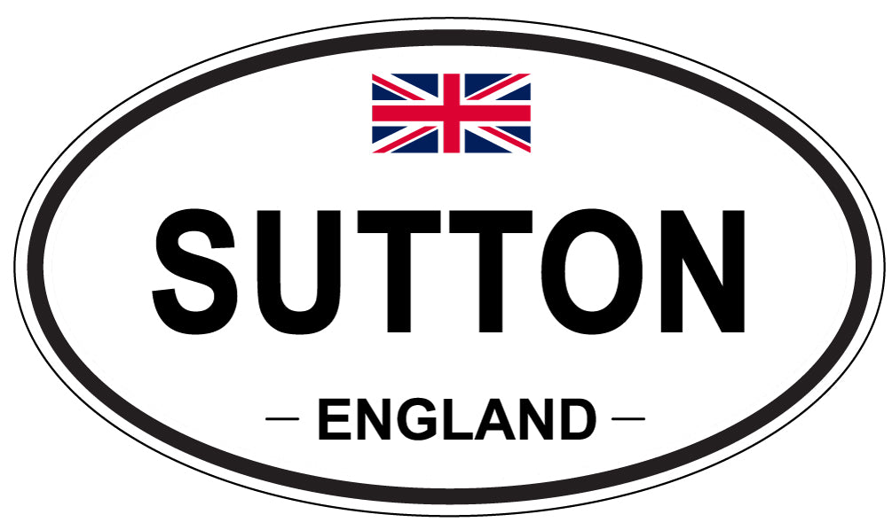 SUTTON, England - Oval Magnet