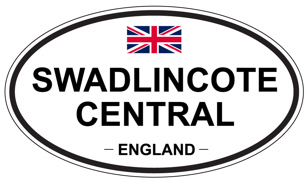 SWADLINCOTE CENTRAL, England - Oval Magnet