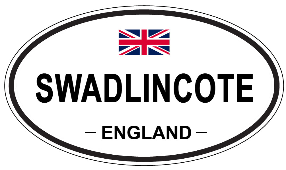 SWADLINCOTE, ENGLAND - Oval Sticker