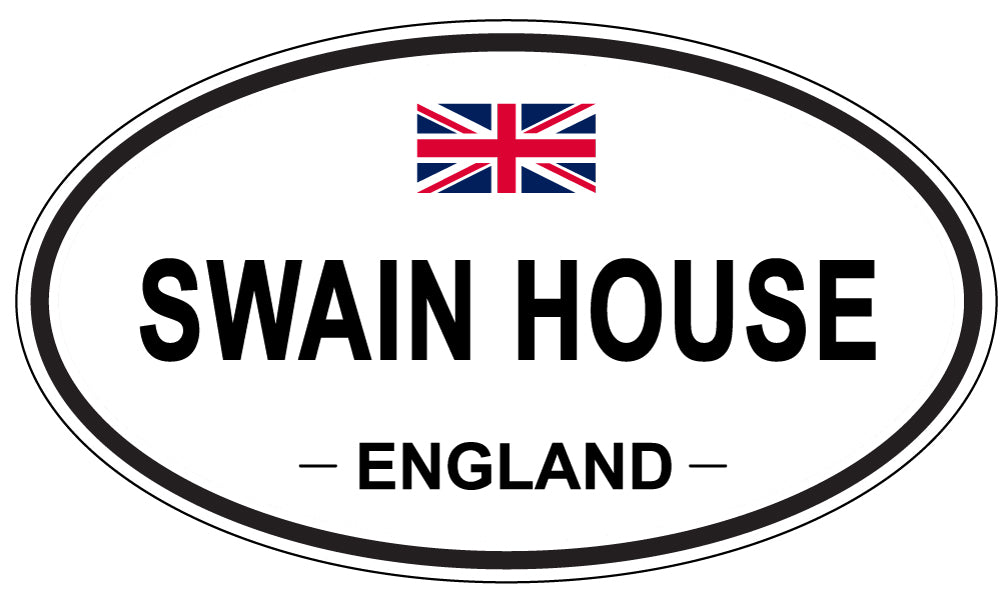 SWAIN HOUSE, England - Oval Magnet
