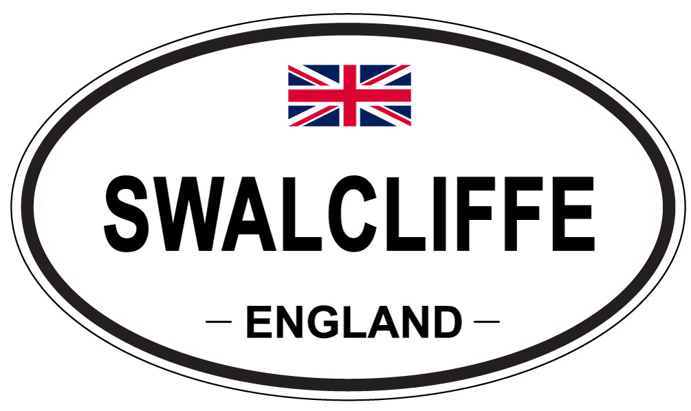 SWALCLIFFE, ENGLAND - Oval Sticker