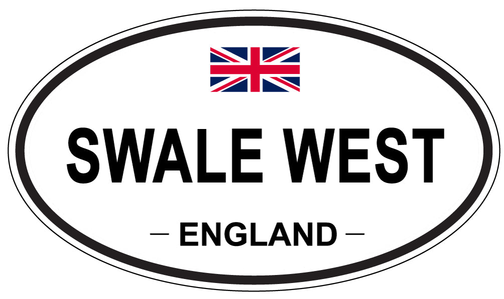 SWALE WEST, ENGLAND - Oval Sticker