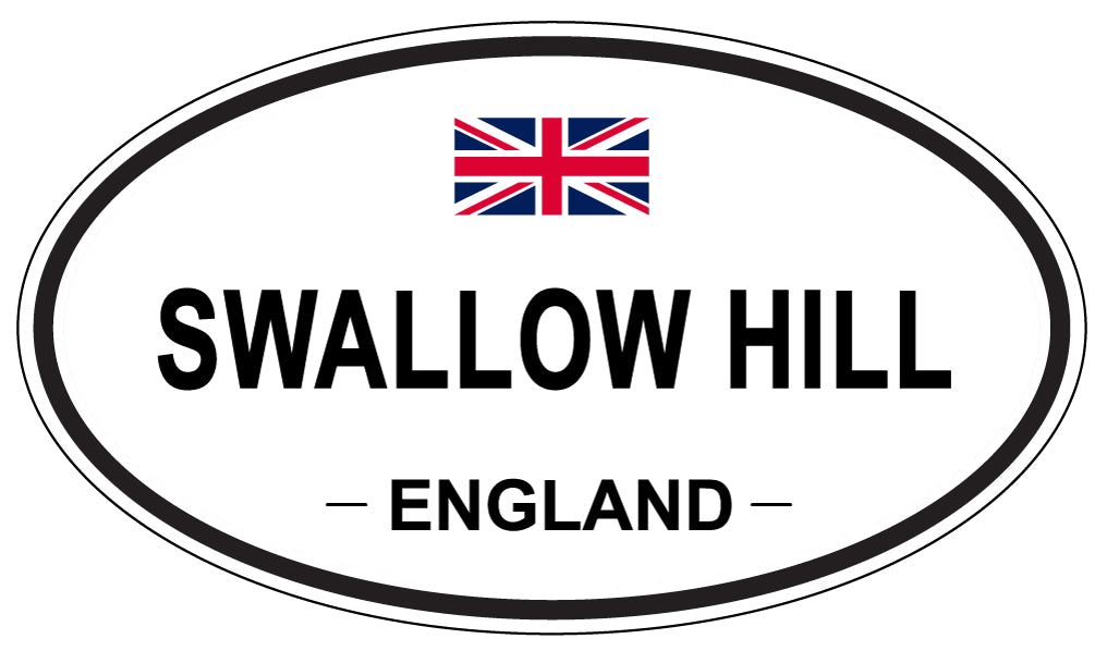 SWALLOW HILL, England - Oval Magnet