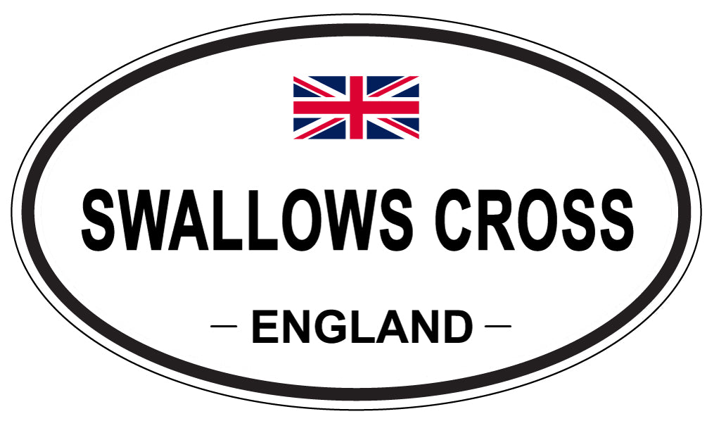 SWALLOWS CROSS, England - Oval Magnet