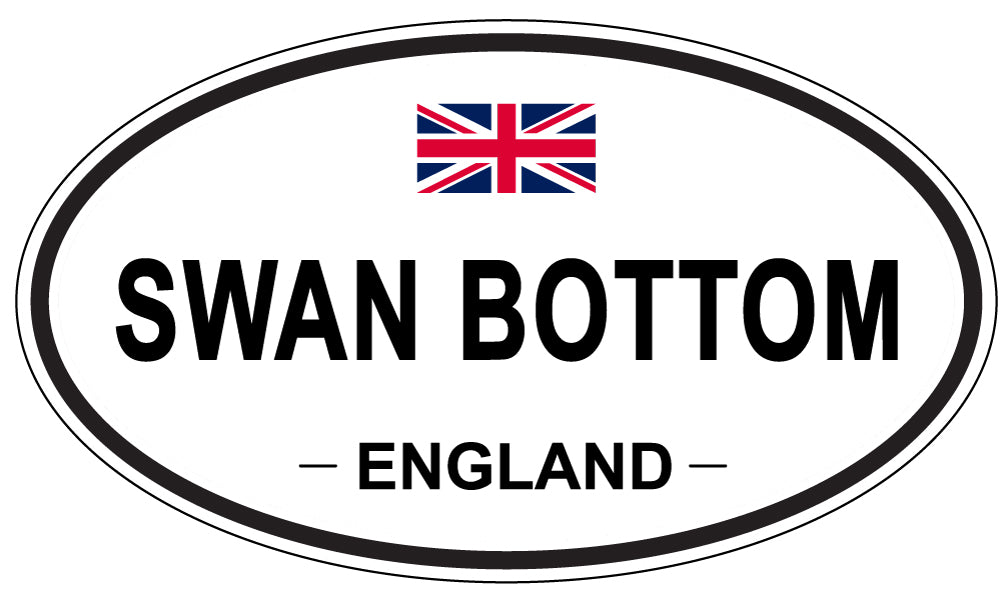 SWAN BOTTOM, England - Oval Magnet