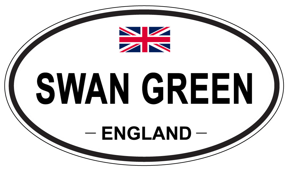 SWAN GREEN, England - Oval Magnet