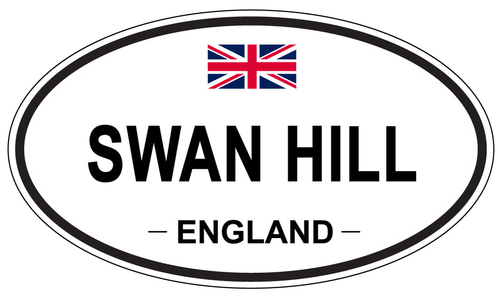 SWAN HILL, England - Oval Magnet