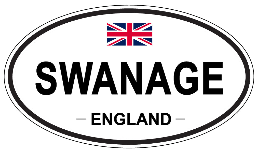 SWANAGE, ENGLAND - Oval Sticker