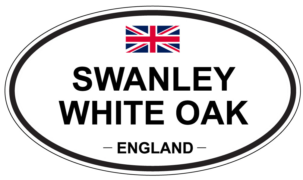 SWANLEY WHITE OAK, ENGLAND - Oval Sticker