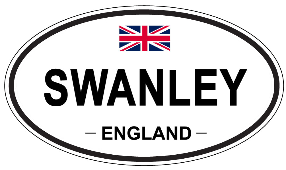 SWANLEY, ENGLAND - Oval Sticker
