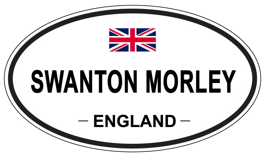 SWANTON MORLEY, ENGLAND - Oval Sticker