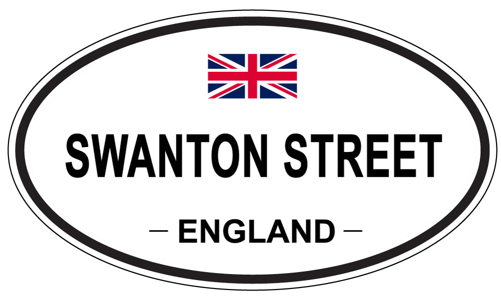 SWANTON STREET, England - Oval Magnet