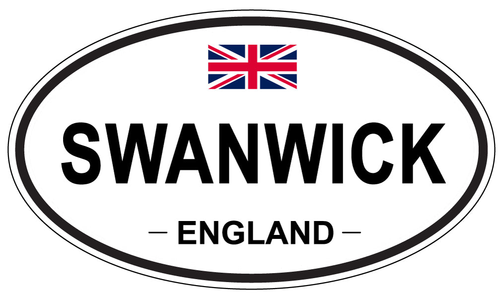 SWANWICK, ENGLAND - Oval Sticker