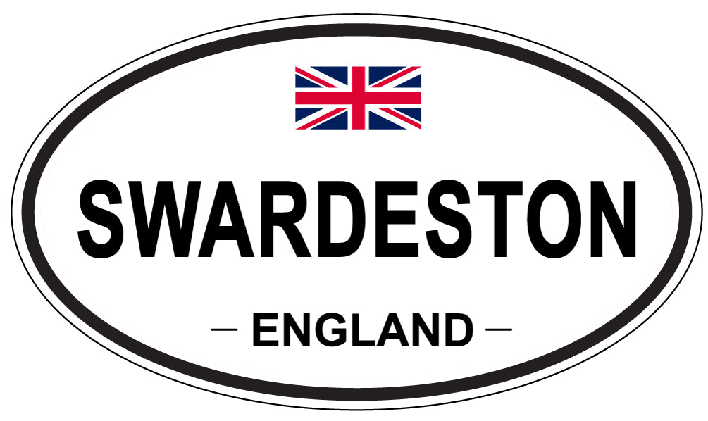 SWARDESTON, ENGLAND - Oval Sticker