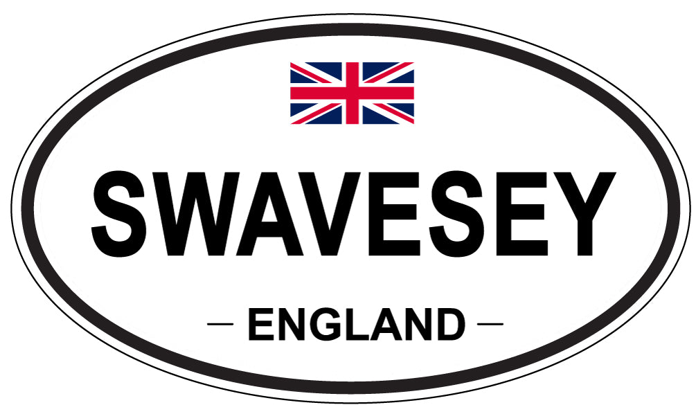 SWAVESEY, ENGLAND - Oval Sticker