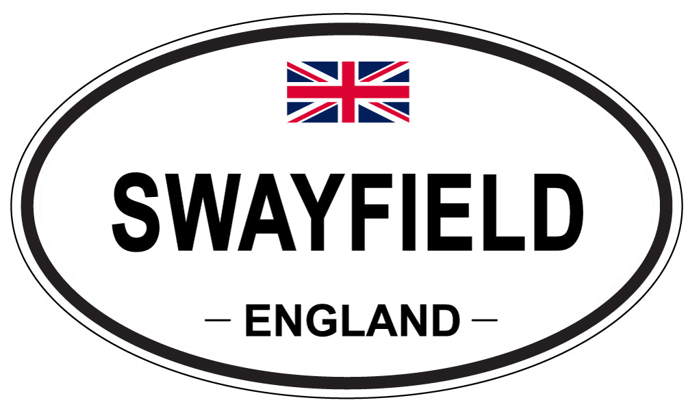 SWAYFIELD, ENGLAND - Oval Sticker