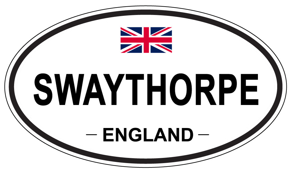 SWAYTHORPE, ENGLAND - Oval Sticker