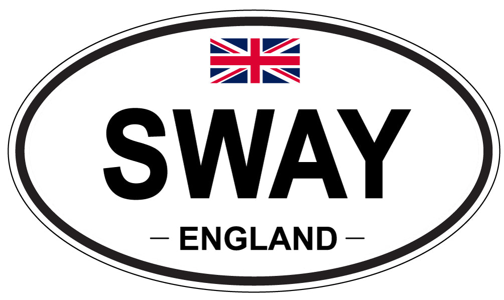 SWAY, England - Oval Magnet