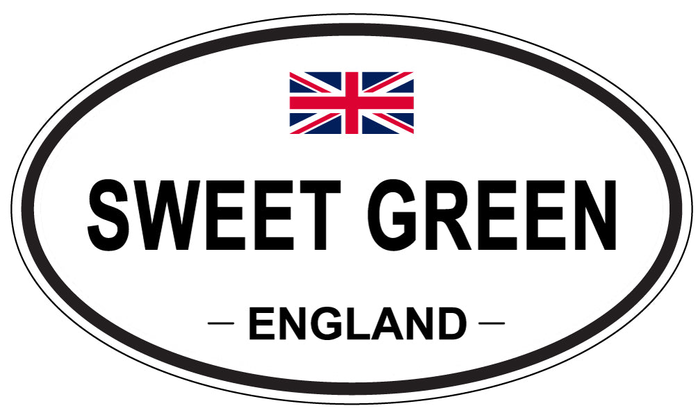 SWEET GREEN, England - Oval Magnet