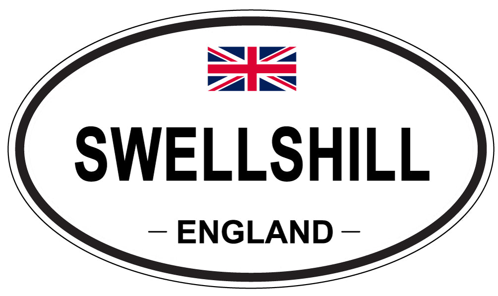 SWELLSHILL, ENGLAND - Oval Sticker