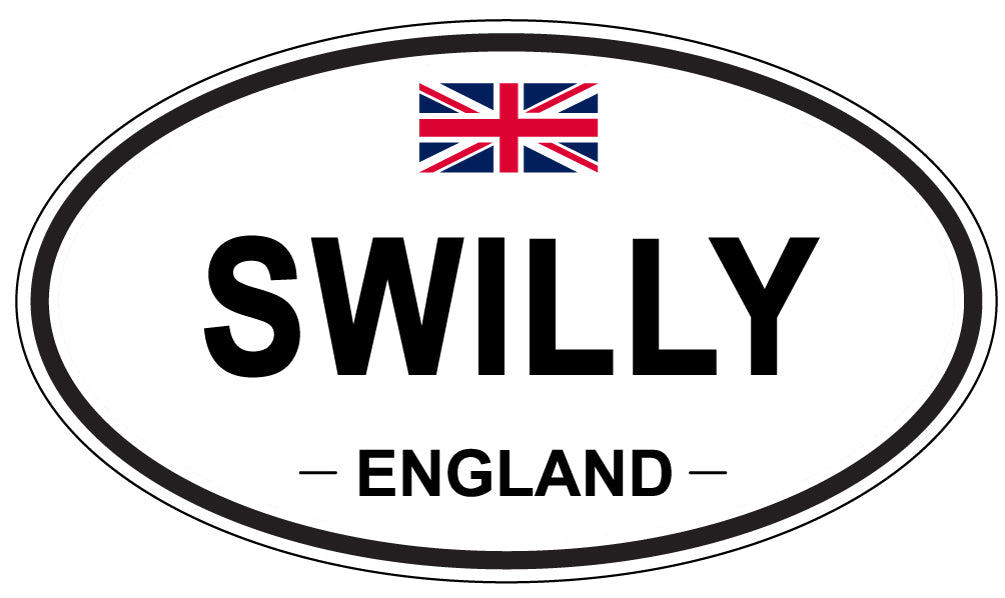 SWILLY, ENGLAND - Oval Sticker