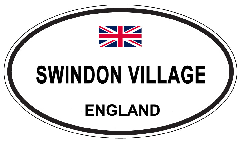 SWINDON VILLAGE, England - Oval Magnet