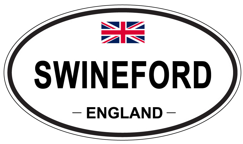 SWINEFORD, ENGLAND - Oval Sticker