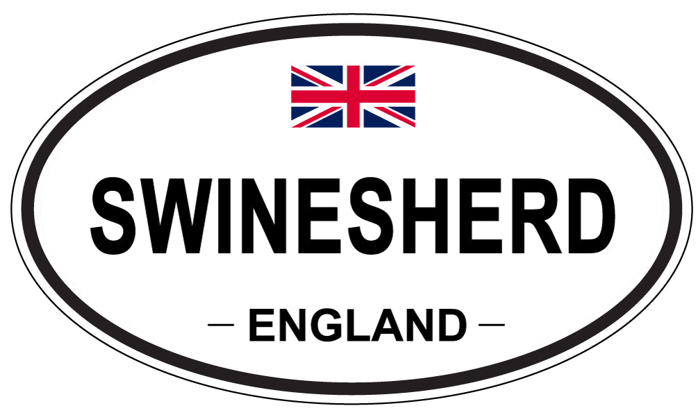 SWINESHERD, England - Oval Magnet