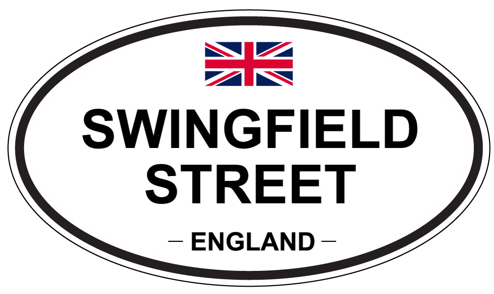SWINGFIELD STREET, England - Oval Magnet