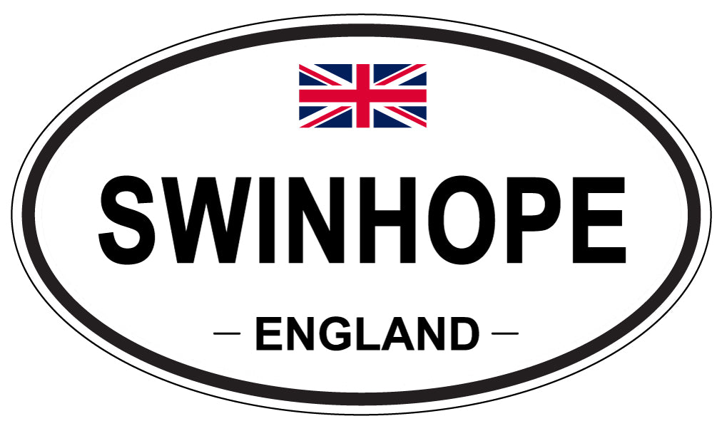 SWINHOPE, ENGLAND - Oval Sticker