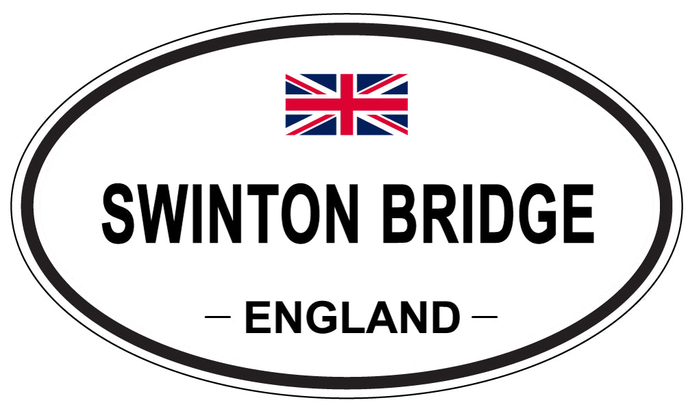 SWINTON BRIDGE, ENGLAND - Oval Sticker