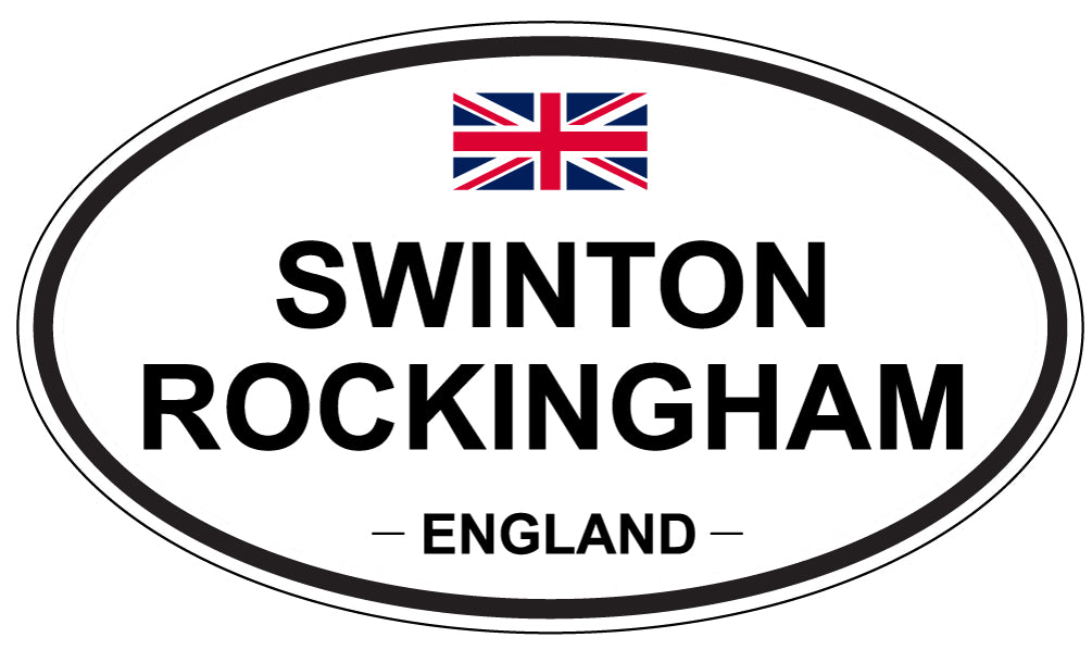 SWINTON ROCKINGHAM, ENGLAND - Oval Sticker