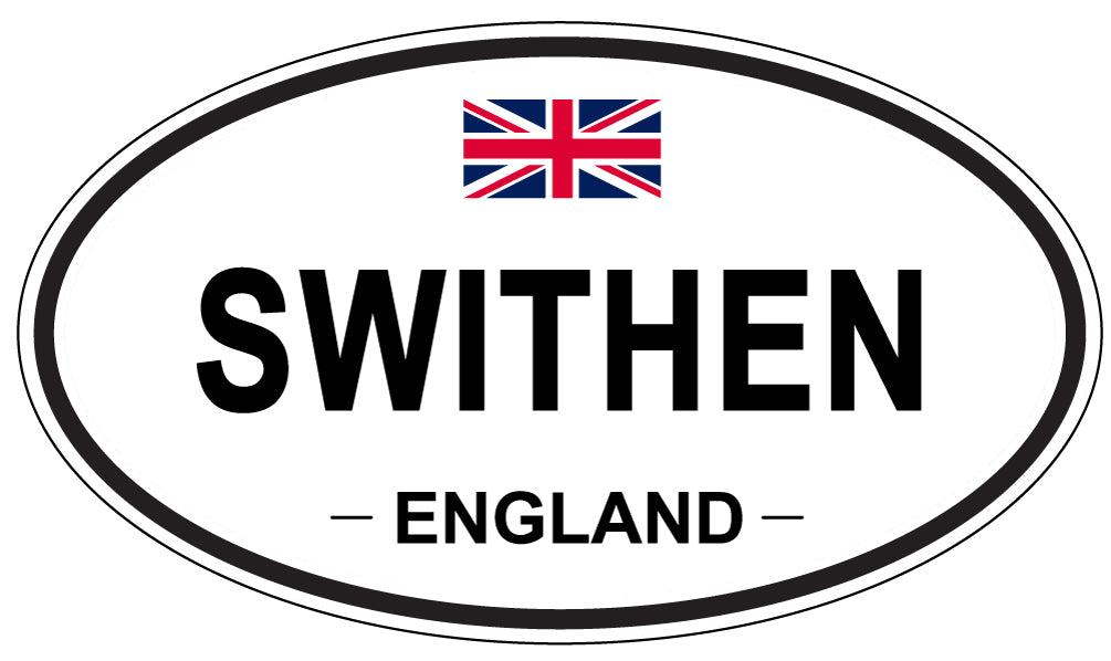 SWITHEN, ENGLAND - Oval Sticker