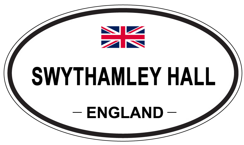 SWYTHAMLEY HALL, ENGLAND - Oval Sticker